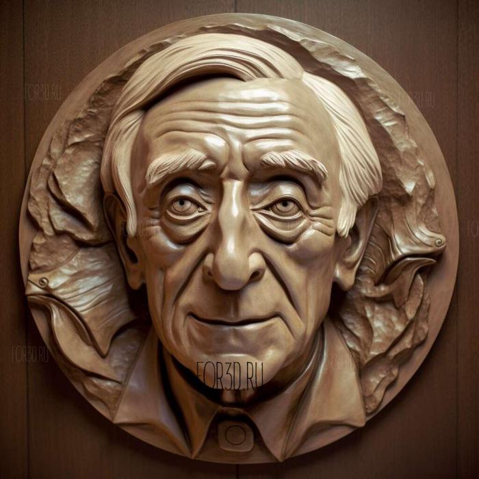 Jacques Yves Cousteau 1 stl model for CNC