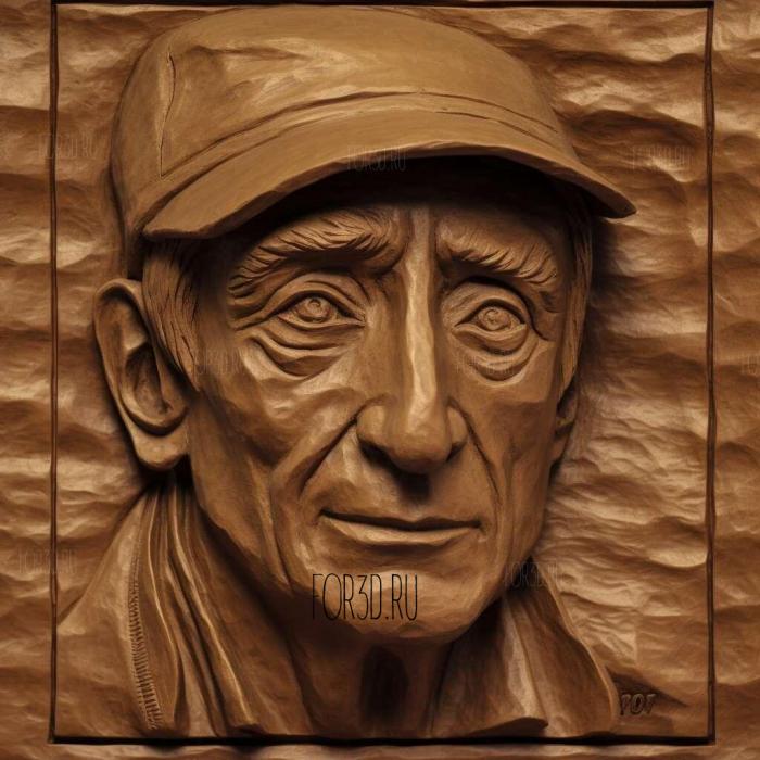 Jacques Yves Cousteau 3 stl model for CNC