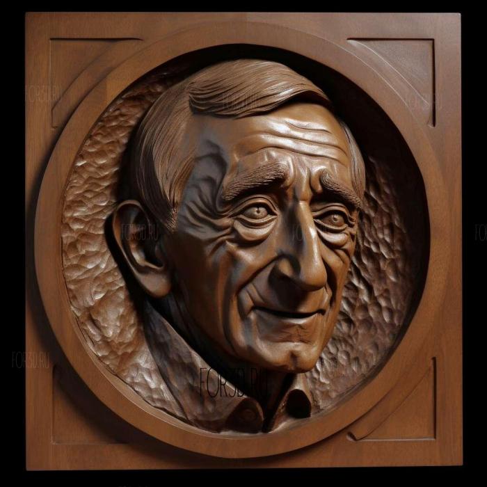 Jacques Yves Cousteau 4 stl model for CNC