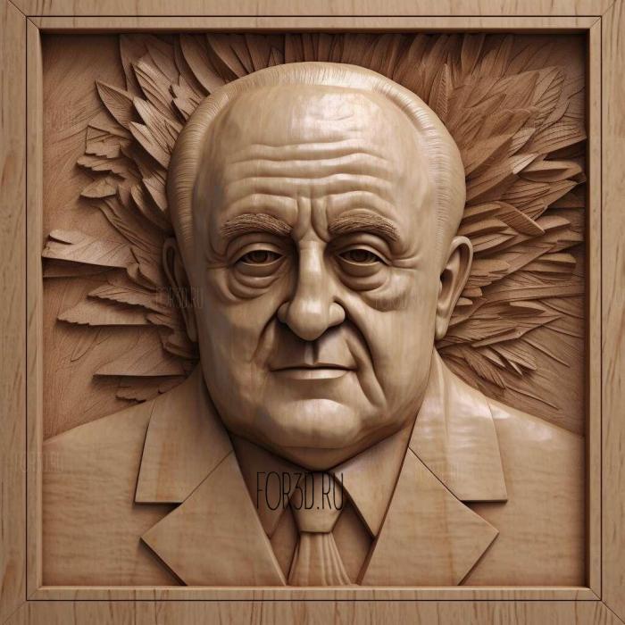 Mikhail Gorbachev Soviet reformer 1 stl model for CNC