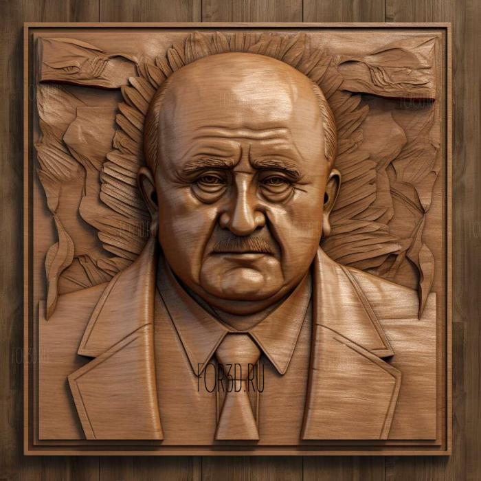 Mikhail Gorbachev Soviet reformer 3 stl model for CNC