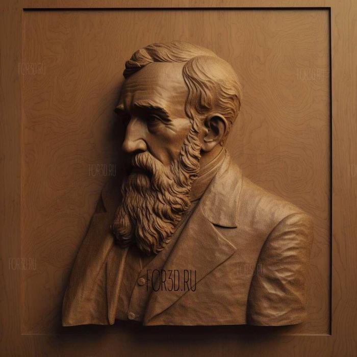 Wilhelm Roentgen 1 stl model for CNC