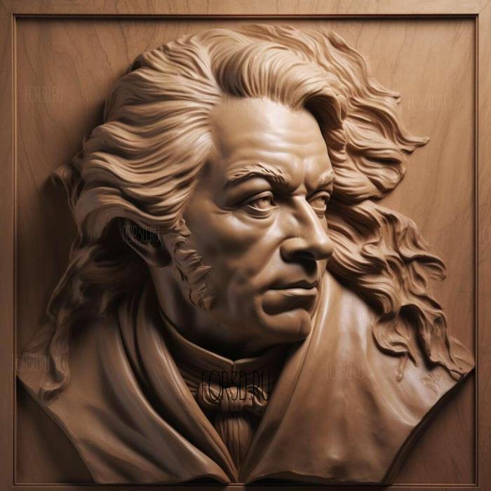 Friedrich Schiller 3 3d stl модель для ЧПУ