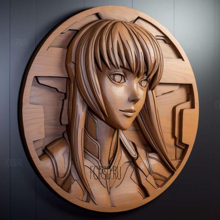 Neon Genesis Evangelion Girlfriend of Steel 3 stl model for CNC