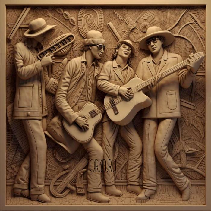 Steve Miller Band 2 stl model for CNC