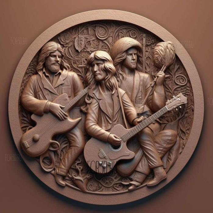 Steve Miller Band 3 stl model for CNC