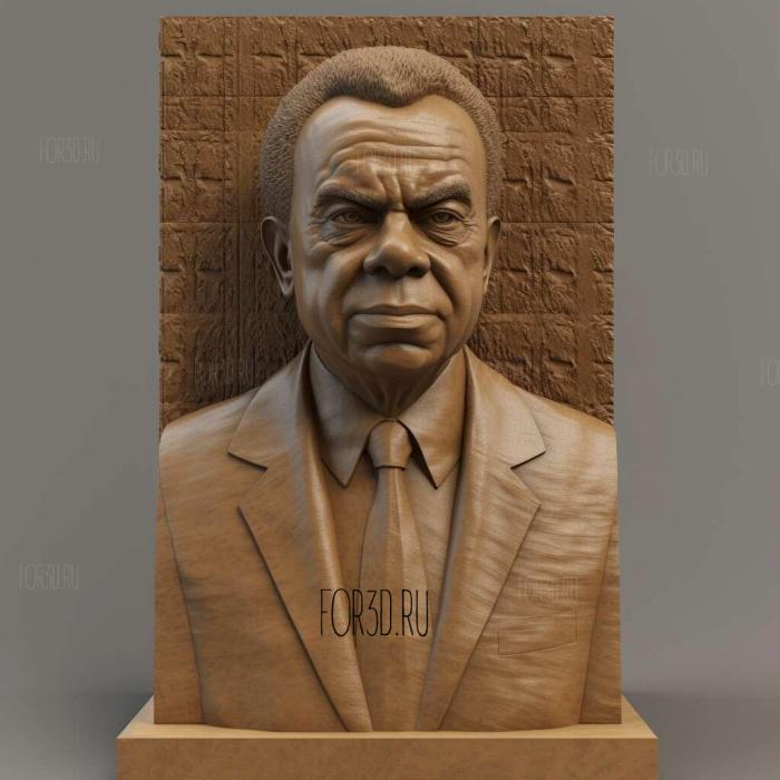 Andrew Young Civil Rights Leader 2 stl model for CNC