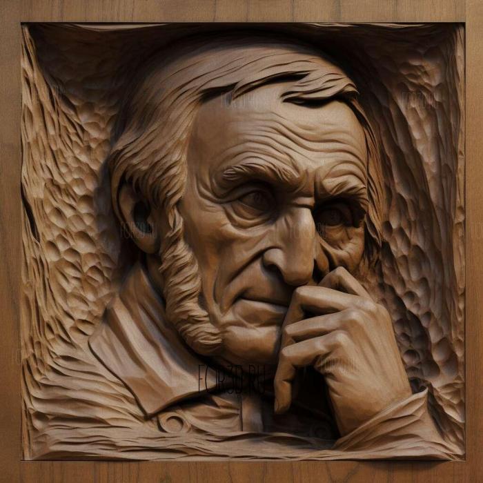 Karl Friedrich Gauss 3 stl model for CNC