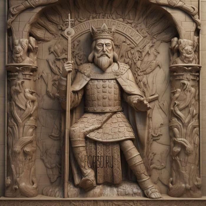 William I the Conqueror 3 stl model for CNC