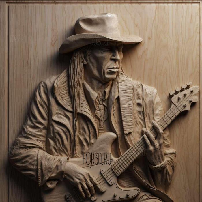 Stevie Ray Vaughan 2 stl model for CNC