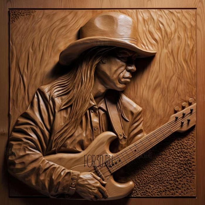 Stevie Ray Vaughan 3 stl model for CNC