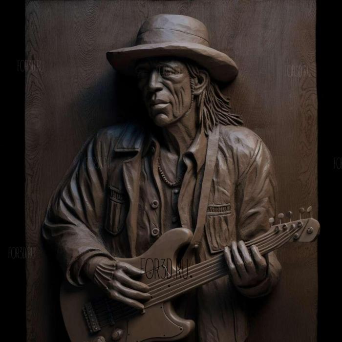 Stevie Ray Vaughan 4 stl model for CNC