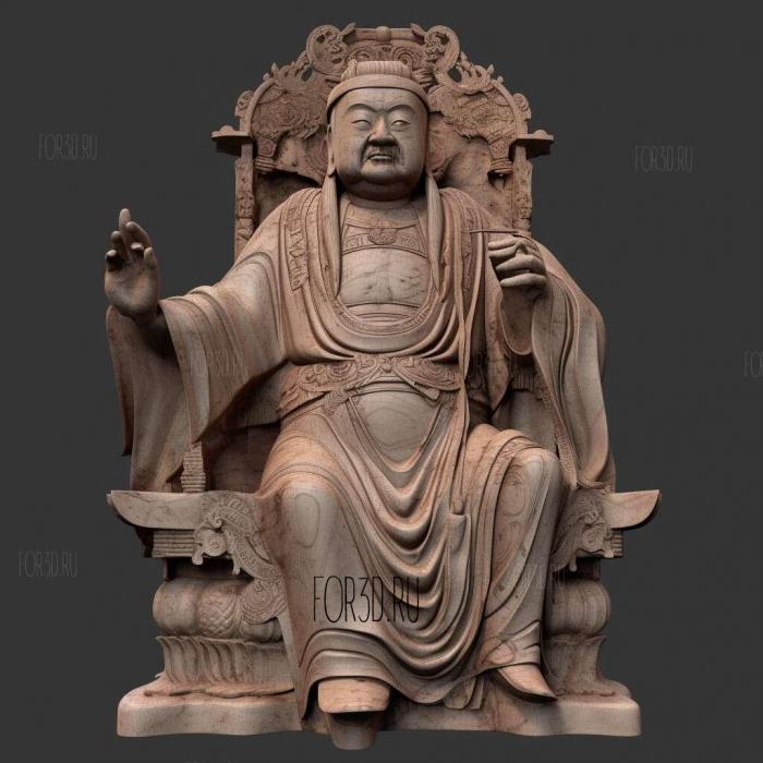 Suminokura Ryi statue photogrammetry scan 4 stl model for CNC