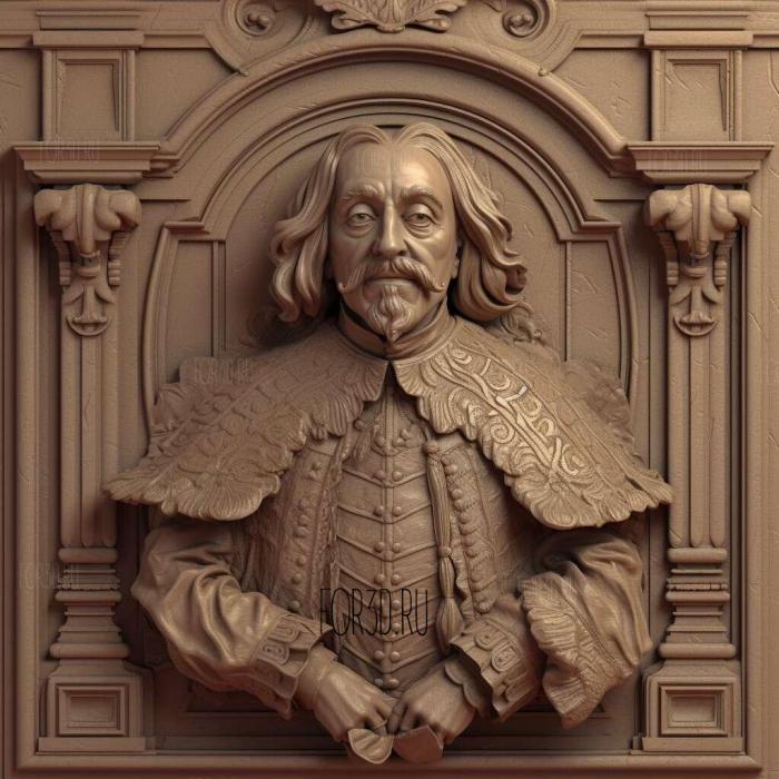 Le cardinal de Richelieu 2 stl model for CNC