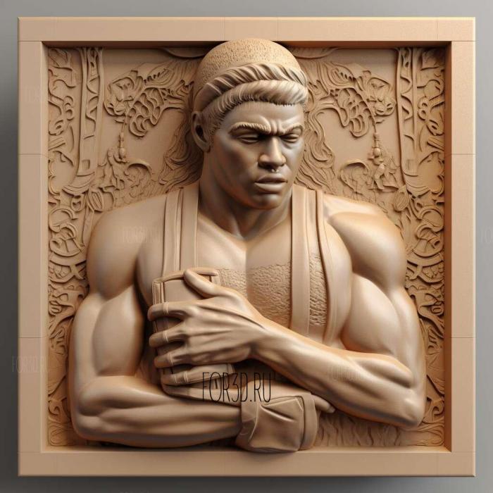 Muhammad Ali heavyweight boxing champion 1 stl model for CNC