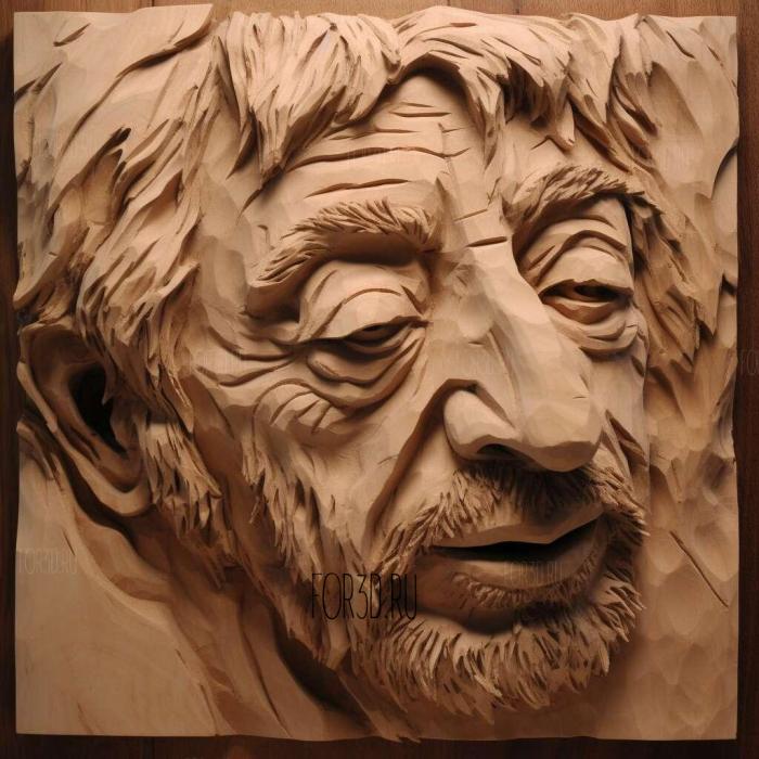 Serge Gainsbourg 2 2 stl model for CNC