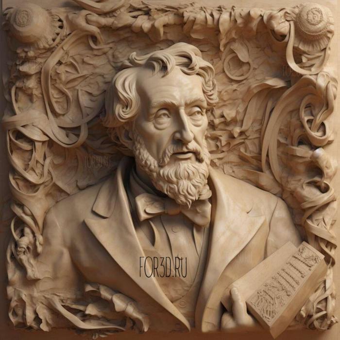 Felix Mendelssohn Bartholdi 1 stl model for CNC