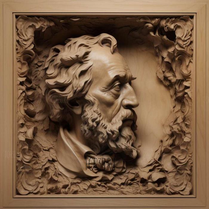 Felix Mendelssohn Bartholdi 2 stl model for CNC