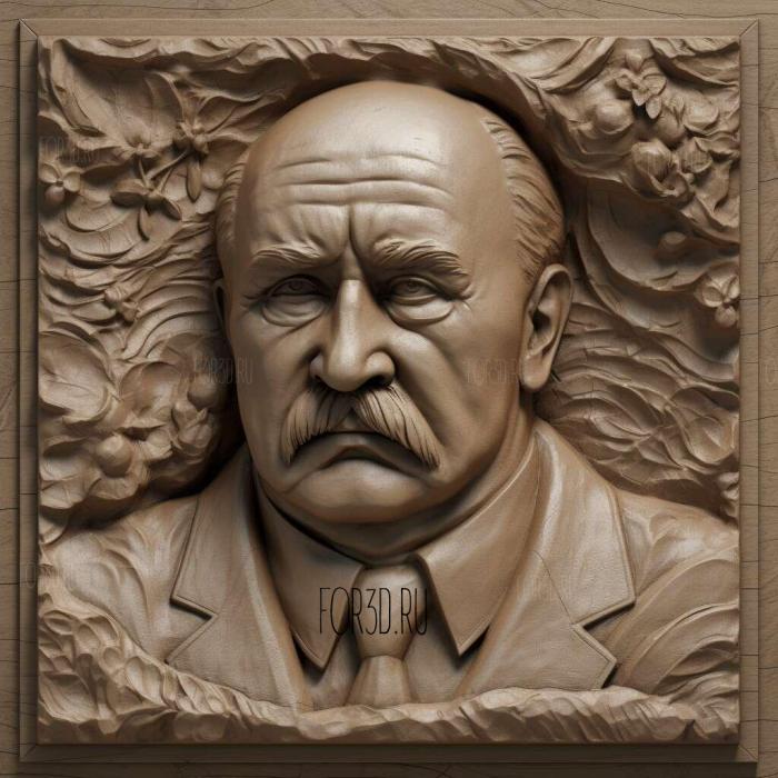 Alexander Lukashenko 1 stl model for CNC