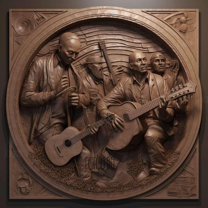 Dave Matthews Band 4 stl model for CNC