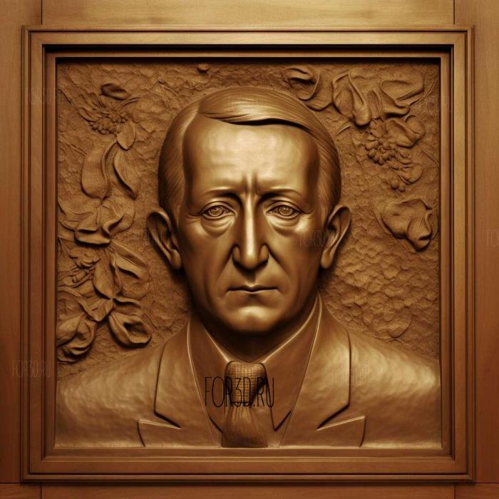 Guglielmo Marconi 4 3d stl модель для ЧПУ