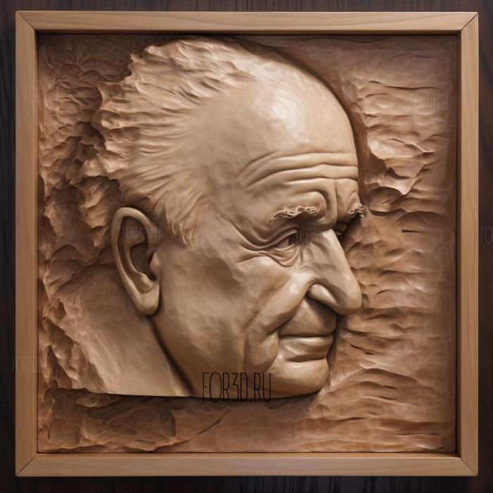 David Ben Gurion Israels firPrime Minister 1 stl model for CNC