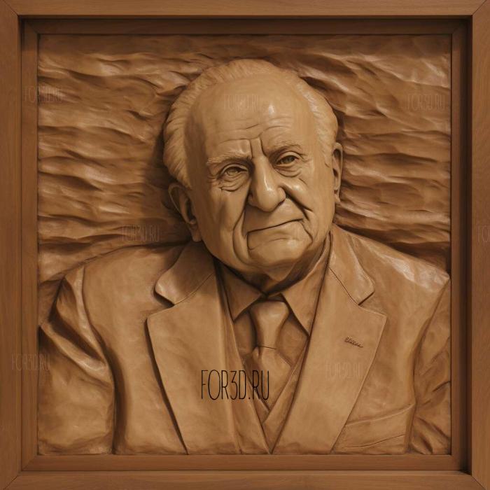 David Ben Gurion Israels firPrime Minister 4 stl model for CNC