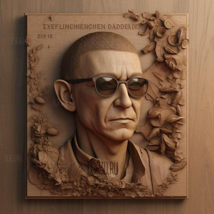 chester bennington 3 stl model for CNC