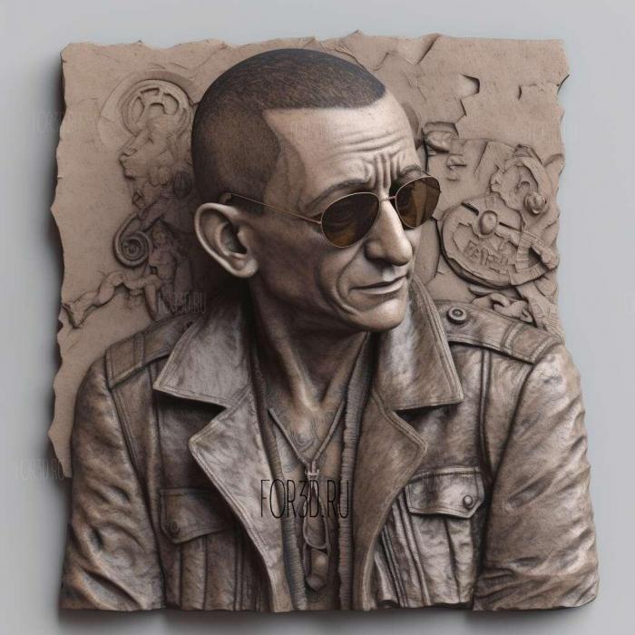 chester bennington 4 stl model for CNC