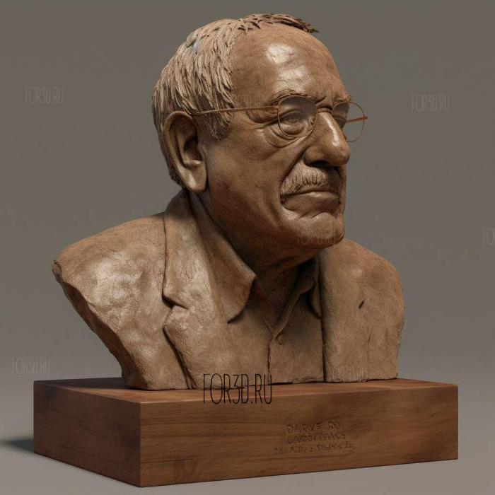 Bernie Sanders scuare plinth 2 stl model for CNC