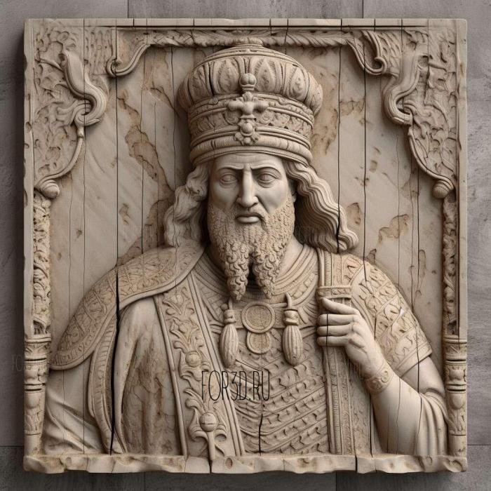 Cyrus II the Great 3 stl model for CNC