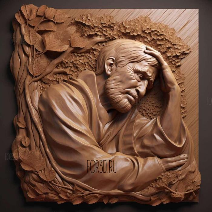 John Mc Cain stylized 3d model 4 stl model for CNC