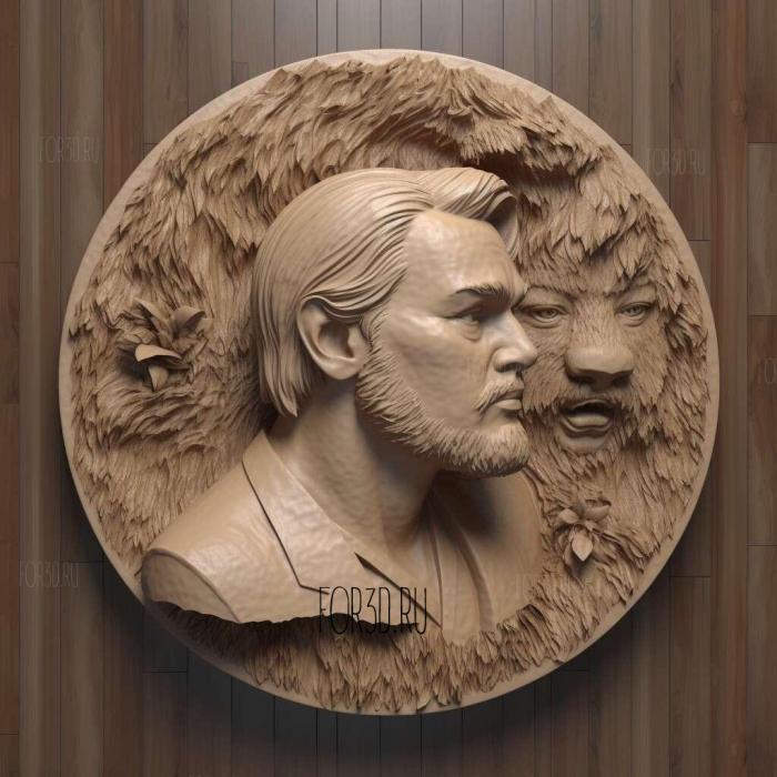 Leonardo DiCaprio 2 stl model for CNC