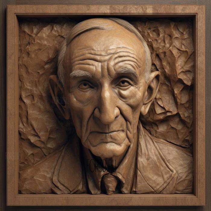 william burroughs 3 stl model for CNC