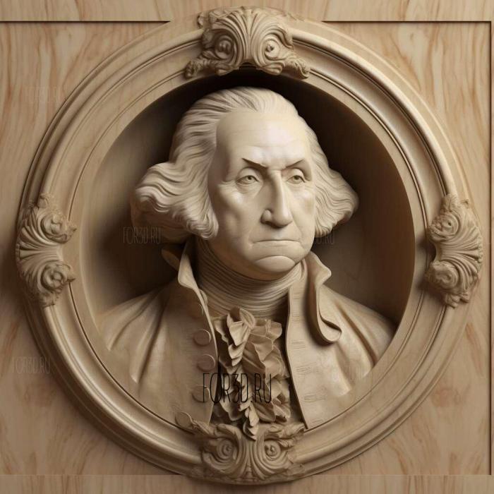 george washington 2 stl model for CNC