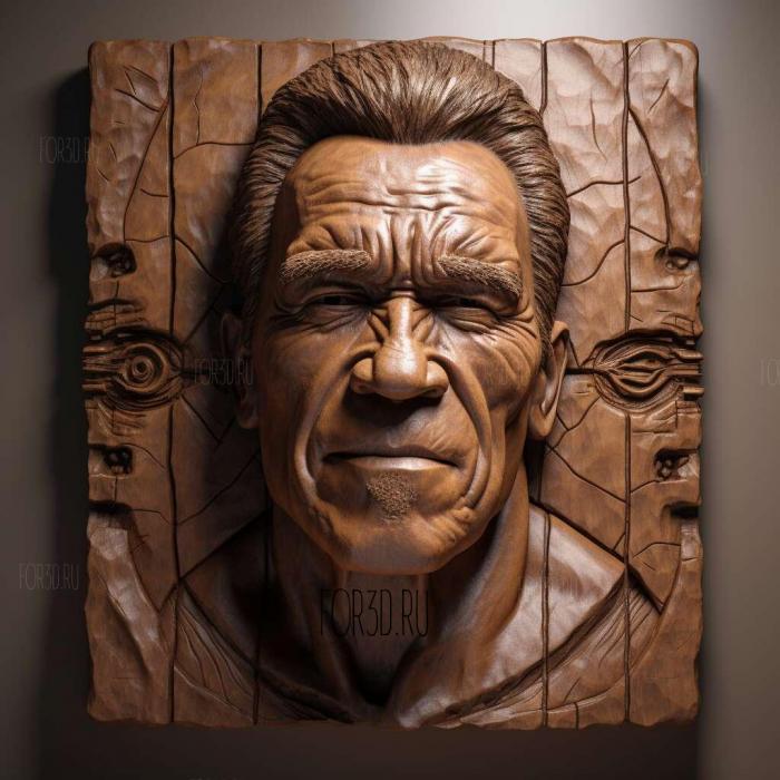 Arnold Schwarzenegger 1 stl model for CNC