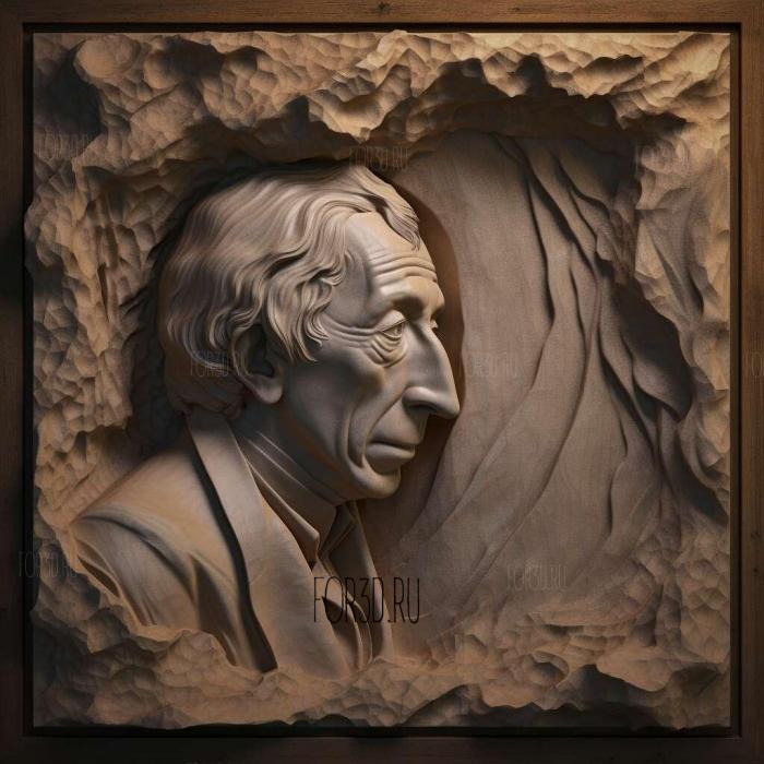 Hans Christian Andersen 3 stl model for CNC