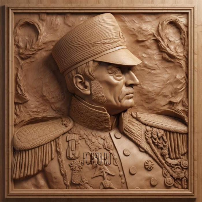 General Friedrich Wilhelm von Blow 1 stl model for CNC