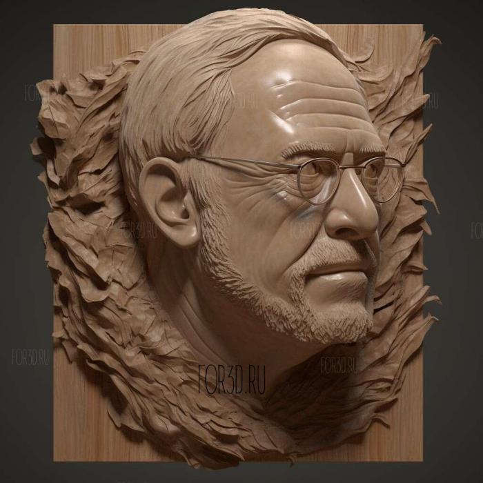 Bernie Sanders head 3 stl model for CNC