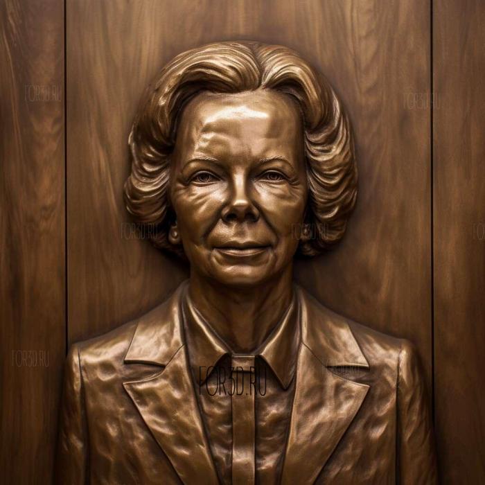 Bronze ure of Rosalynn Carter 3 stl model for CNC