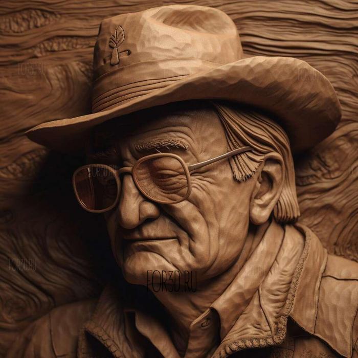 Rooster Cogburn eal Courage John Wayne 1 stl model for CNC