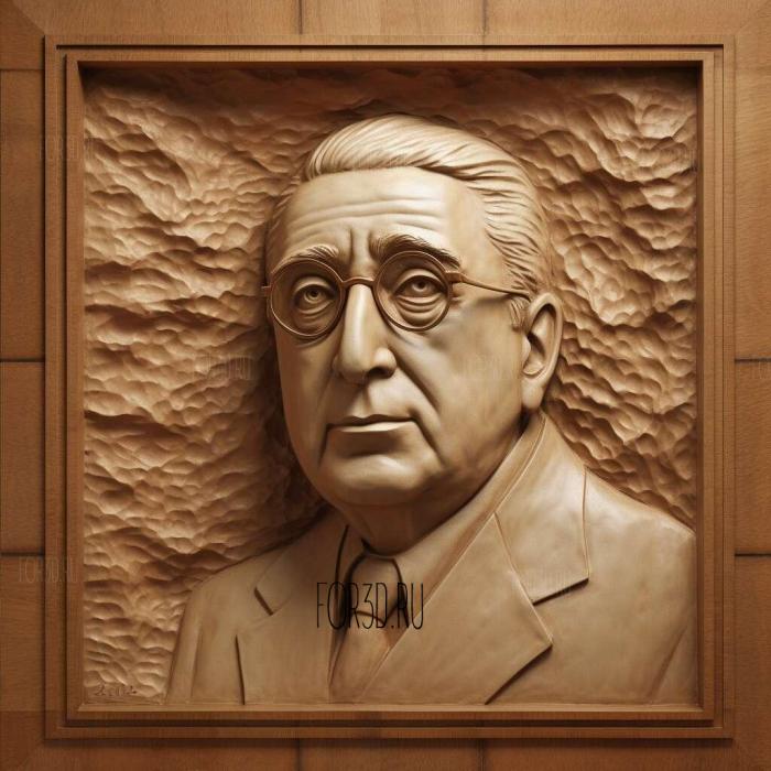 Louis BMayer Hollywood mogul 2 stl model for CNC