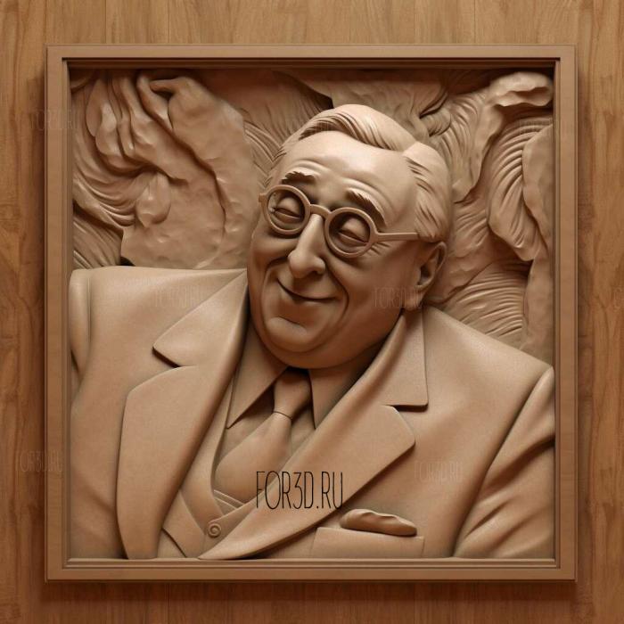 Louis BMayer Hollywood mogul 3 stl model for CNC