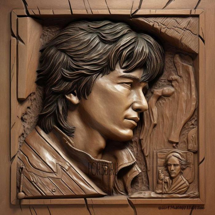 viktor tsoi monument in almaty 2 stl model for CNC