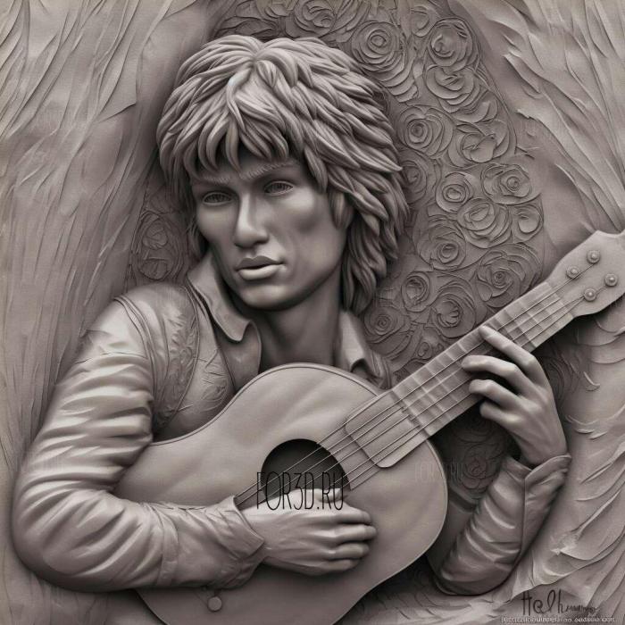 viktor tsoi monument in almaty 4 stl model for CNC