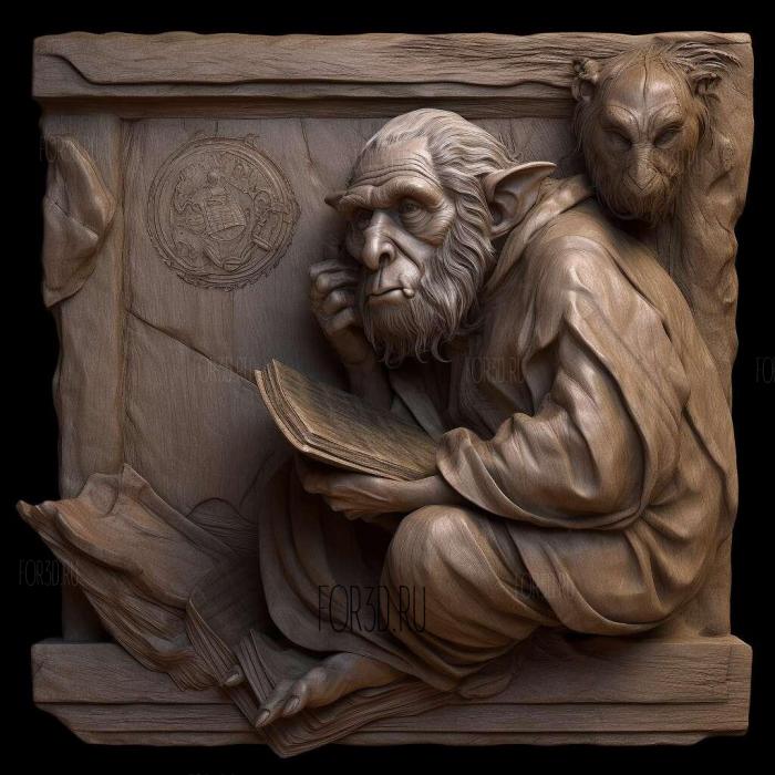 st baptiste monge 3 stl model for CNC