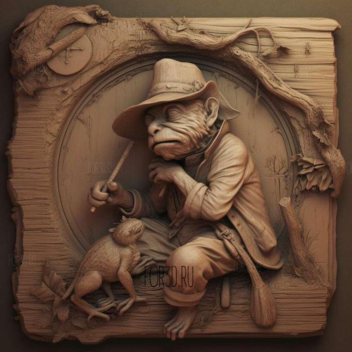 st baptiste monge 4 stl model for CNC