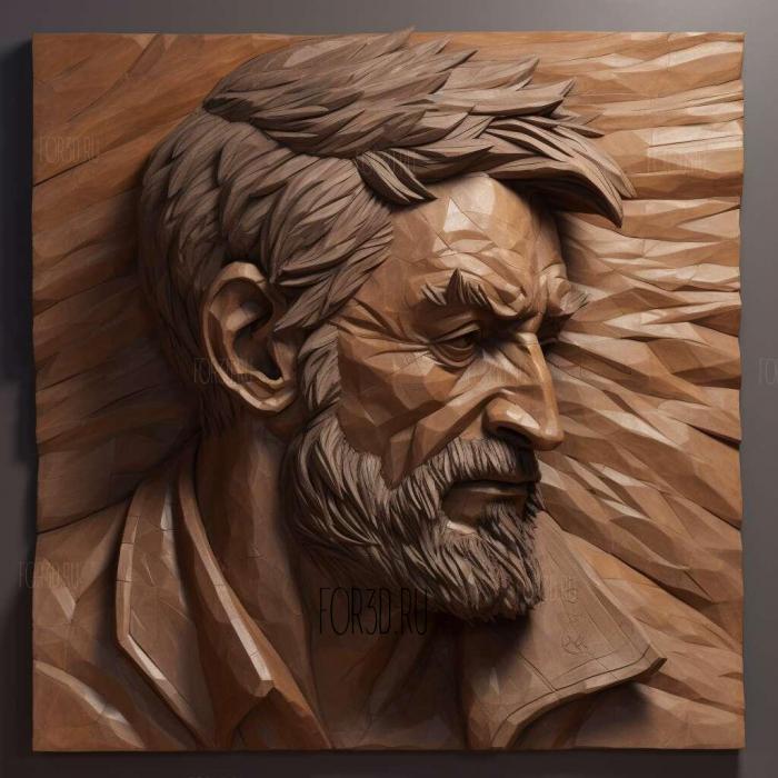 Logan Hugh Jackman 4 stl model for CNC