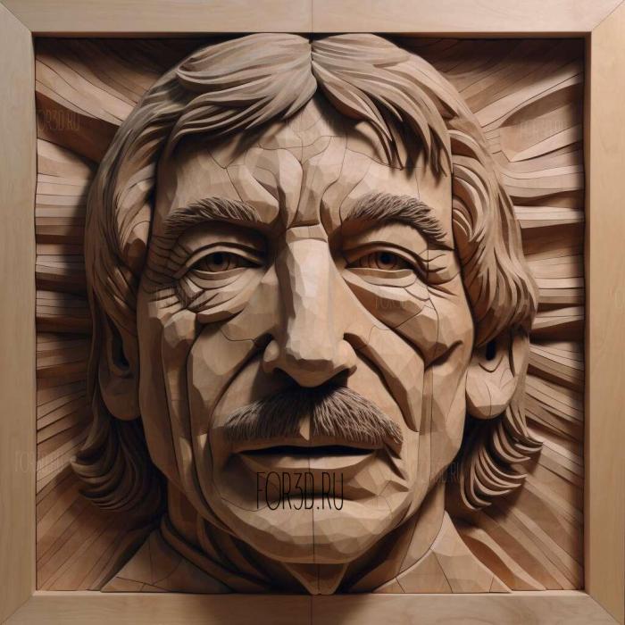 Nick Mason pink floyd 2 stl model for CNC