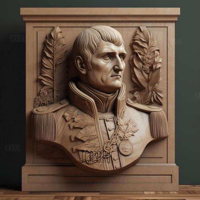 Napoleon Bonaparte Bust 1 stl model for CNC